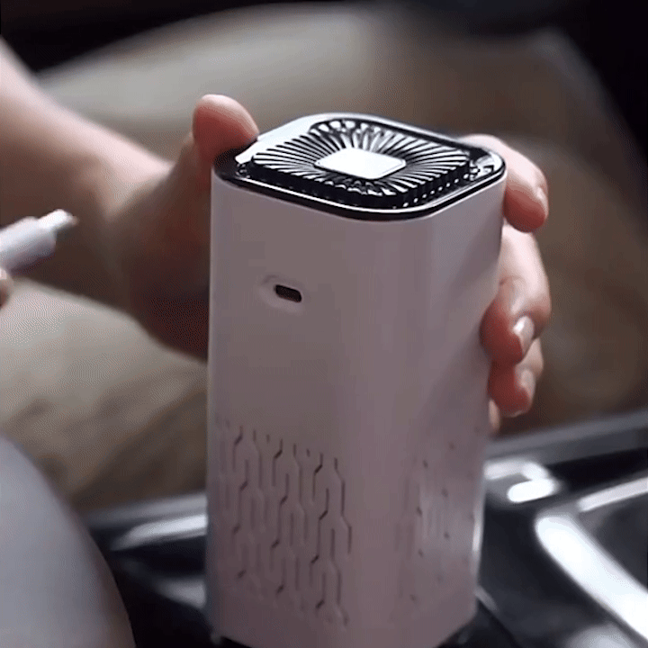 Bärbar Luftrenare med Negativ Jonisering – För Bil, Hem & Kontor