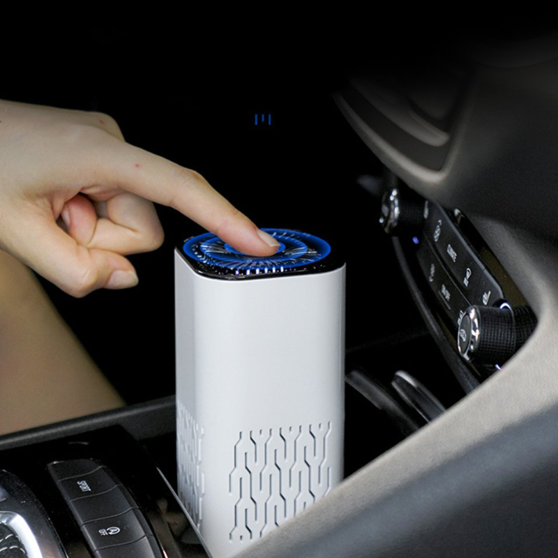 Bärbar Luftrenare med Negativ Jonisering – För Bil, Hem & Kontor